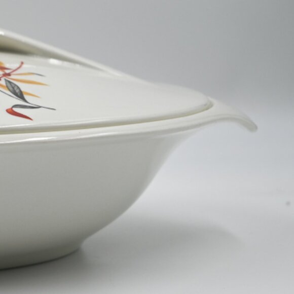 VTG Iroquois Woodvine Russell Wright Divided Covered Casserole Interplay MCM - Picture 2 of 9